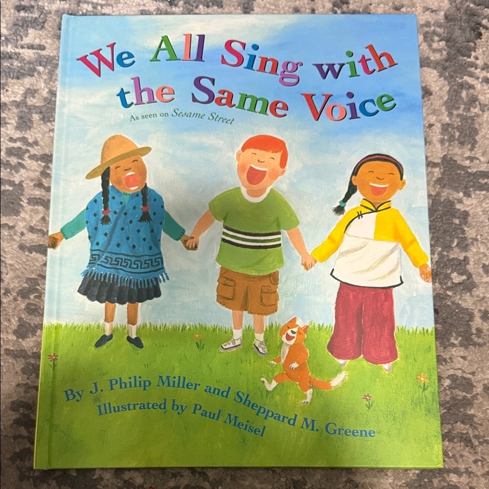 We All Sing with the Same Voice - Children's Book (Blue Cover)